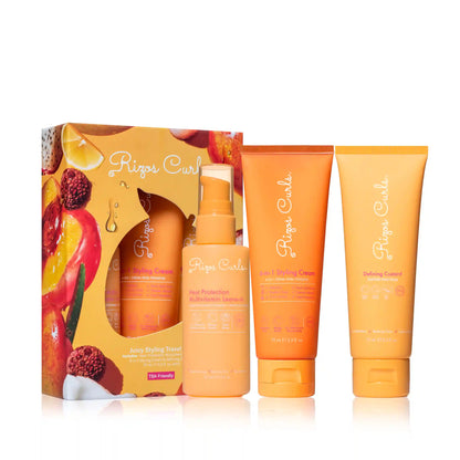 Juicy Styling Trio - Leave-In, 6-in-1 Styling Cream, Defining Custard