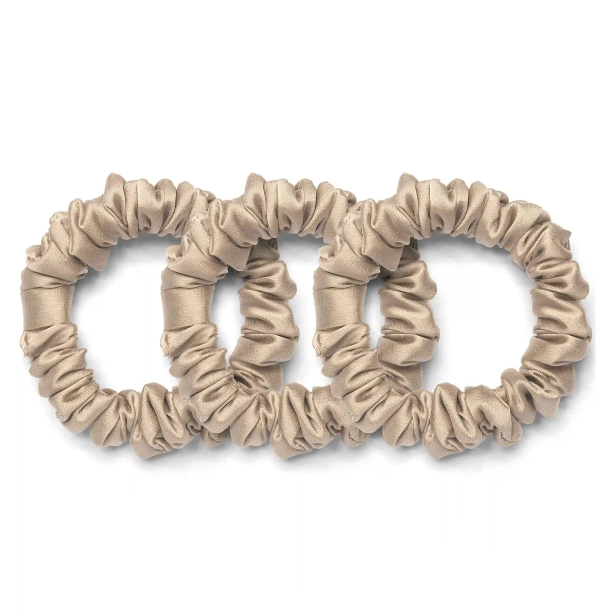 Vegan Silk Mini Scrunchies 3-Pack