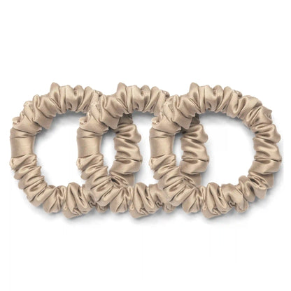 Vegan Silk Mini Scrunchies 3-Pack